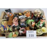 A collection of 20th century Toby jugs,