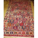 A tribal mountain Bachtiar rug, mid 20th