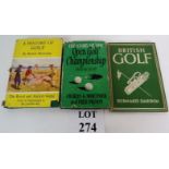 3 x books on Golf: A History of Golf, St