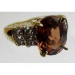 Natural Cambodian zircon oval brilliant