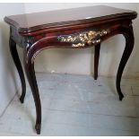 A fine late 19th century mahogany turnov