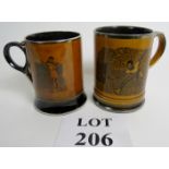 A pair of tennis tankards from 1948 show