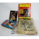 A number of boxing related books, plus n