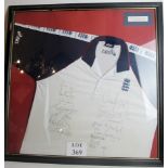 An England Cricket training shirt belong