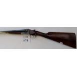 12 bore Victor Saraqueta shotgun, serial no: 207916, barrels 26", chambers 2.