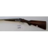 Cogswell & Harrison 12 bore side by side, box lock ejector, (a/f), 30" barrels, 14" stock,