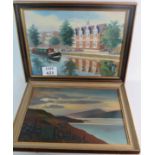 Muriel Kay (20th century) - Two oils on board, signed, framed,