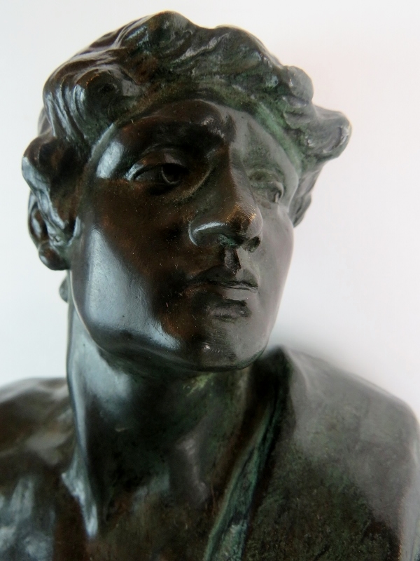 After Georges Colin (1876-1917) - `Le Chenin Parcouru', a fine quality bronze sculpture, 67cm high, - Image 4 of 5