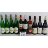 A good mixed lot of red and white wine to include 1 bottle Les Combes Mezieres Costieres de Nimes