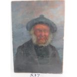 Barter (19th century) - `Old Fisherman', oil on canvas in the Newlyn School taste, signed,