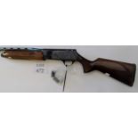 12 bore Browning A500 semi-auto shotgun, serial no: 71PR01470, multi choke 28" barrel, 3" chamber,