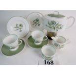 A Susie Cooper design 9 piece Tea-For-Two set "KATINA", C1160,