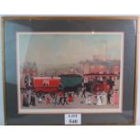 Helen Layfield Bradley, MBE (1900-1979) - Pencil signed colour print with blind stamp, framed,