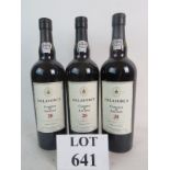 3 bottles of fine quality Delaforce Curious and Ancient 20 Year Old Tawny Port in excellent