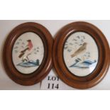 A pair of Victorian oval miniatures,