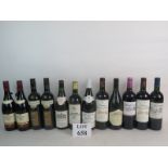 Good 12 bottle mixed lot of red wines from around the world to include 2 bottles Château