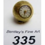 An Ernest Borrell ball shaped pendant watch,