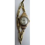 A 9ct gold Accurist ladies wristwatch, boxed,