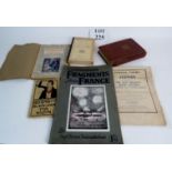 A small collection of early 20th century published items including,