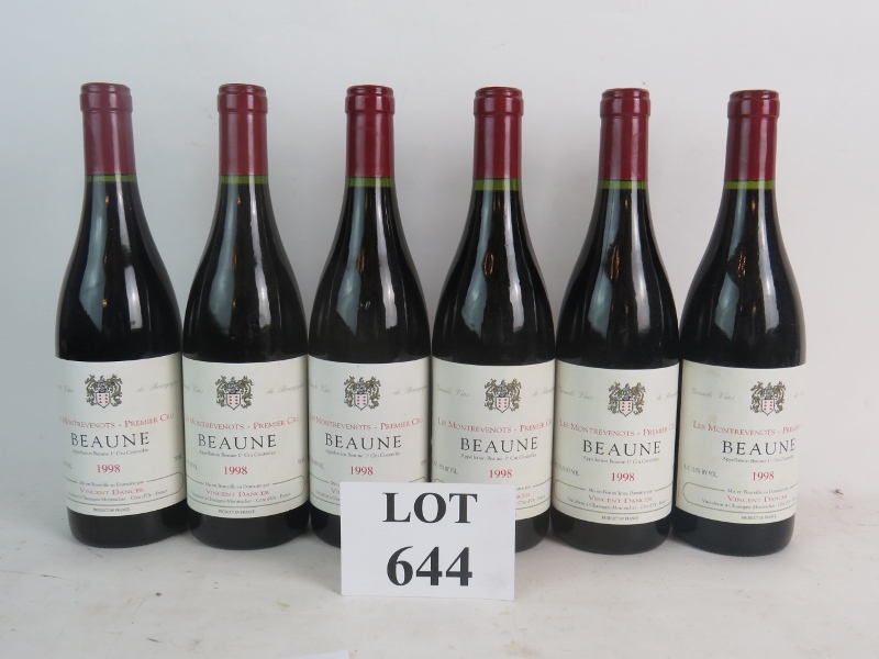 6 bottles of fine quality Burgundy being Vincent Dancer Les Montrevenots, Beaune, Premier Cru,