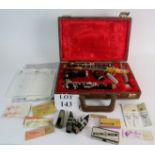 A Boosey & Hawkes Imperial clarinet (926) in fitted case with accessories and a number of