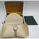 A ladies 18ct Rolex Oyster Perpetual Date-just wristwatch, 18ct Jubilee bracelet,
