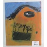 Ann Brunskill (1923-2018) - 'Abstract landscape', oil on canvas, 61cm x 50cm,