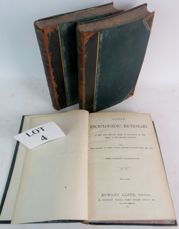 "Lloyd's Encyclopaedic Dictionary", 3 volumes, 1895,