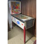 An American pinball machine for restoration by Bally Manufacturing Co.