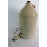 A large stoneware demi-john for drinking