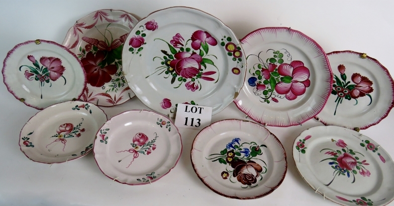 A collection of Delft plates in mainly p