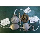 INDIAN SILVER 1 RUPE COIN DATED 1917 FASHIONED INTO A MILITARY ID BRACELET FOR THE ROYAL FLYING