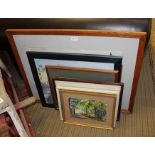 A SELECTION OF DECORATIVE PICTURES AND PRINTS THE MAJORITY ORIGINAL ARTWORKS