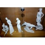 A SELECTION OF FIGURINES various, to include Royal Doulton, Kaiser, and Belcari of Italy