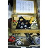 BOX CONTAINING A SELECTION OF USEFUL DOMESTIC & COLLECTABLE ITEMS The majority tools to include