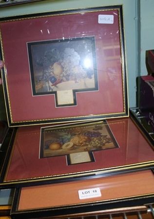 FINE VARIOUS VINTAGE PRINTS to include Ladies of Fashion, two Baxter fruit still life's, after Lange