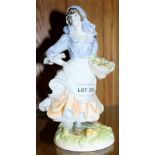 A LIMITED EDITION ROYAL WORCESTER OLD COUNTRY WAYS FIGURINE TITLED "ROSIE PICKING APPLES" by