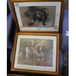 TWO LIMITED EDITION PRINTS OF WORKING DOGS by Mick Cawston