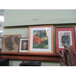 FOUR USEFUL & DECORATIVE PICTURES, two signed Limited Editions & two original artworks, one being