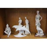 A SELECTION OF FIGURINES various, to include Royal Doulton, Kaiser, and Belcari of Italy