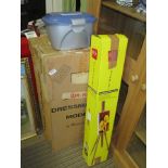 A BOXED ADJUSTABLE DRESSMAKERS DUMMY also includes a boxed artists easel