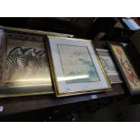 A SELECTION OF DECORATIVE PICTURES & PRINTS various
