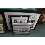 A SELECTION OF PREDOMINANTLY DECORATIVE WALL MOUNTING PHOTOGRAPHS