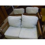 A BERGERE THREE PIECE SUITE