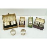 JAMES DIXON AND SONS LTD. A PAIR OF EDWARDIAN SILVER NAPKIN RINGS, decoratively pierced, Sheffield