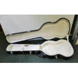 A "GIBSON" BRANDED PLUSH LINED HARD SHELL GUITAR CASE