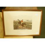 A PAIR OF COLOURED HUNTING PRINTS
