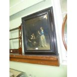 AN OILEOGRAPHIC DUTCH SCENE in decorative tortoiseshell effect frame