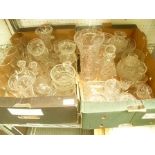 TWO BOXES OF DOMESTIC GLASSWARE VARIOUS