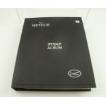 METEOR ALBUM well filled album including one good catalogue value Swiss stamp